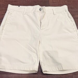 Rhoback Men's Light Cream Flat Front Shorts